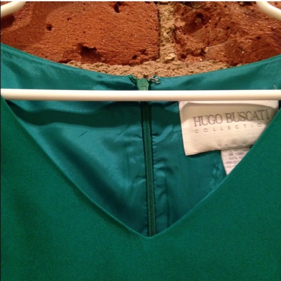 Vintage Hugo Buscati Silk Dress- size 6 - Picture 4 of 4